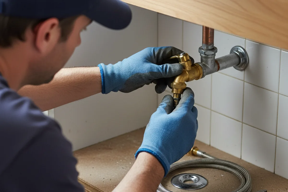 Shutoff valve and fitting work during Faucet and Fixture Repair in Kings Canyon National Pk
